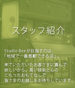 Studio Bee(スタジオビー)のスタッフ紹介
